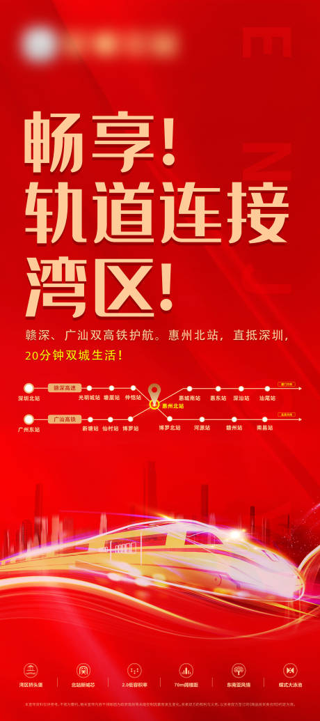 源文件下載【房地產地鐵高鐵大灣區海報】編號：68680002719926440