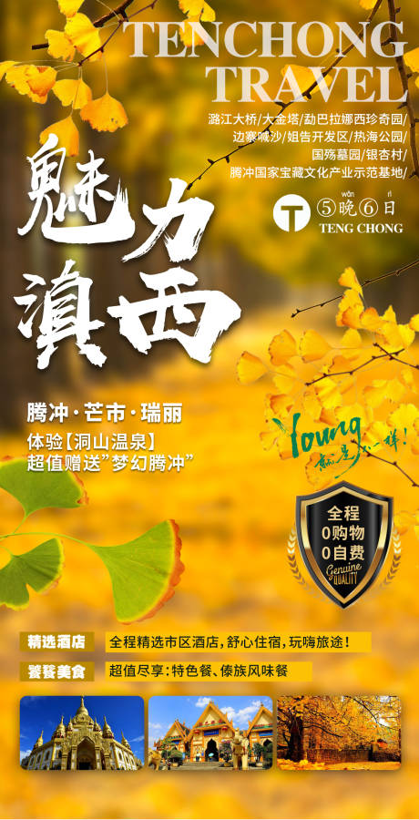 源文件下载【魅力滇西旅游海报】编号：57320002559456097