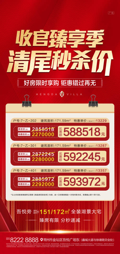 源文件下載【收官清尾一口價海報】編號：58060002572959610