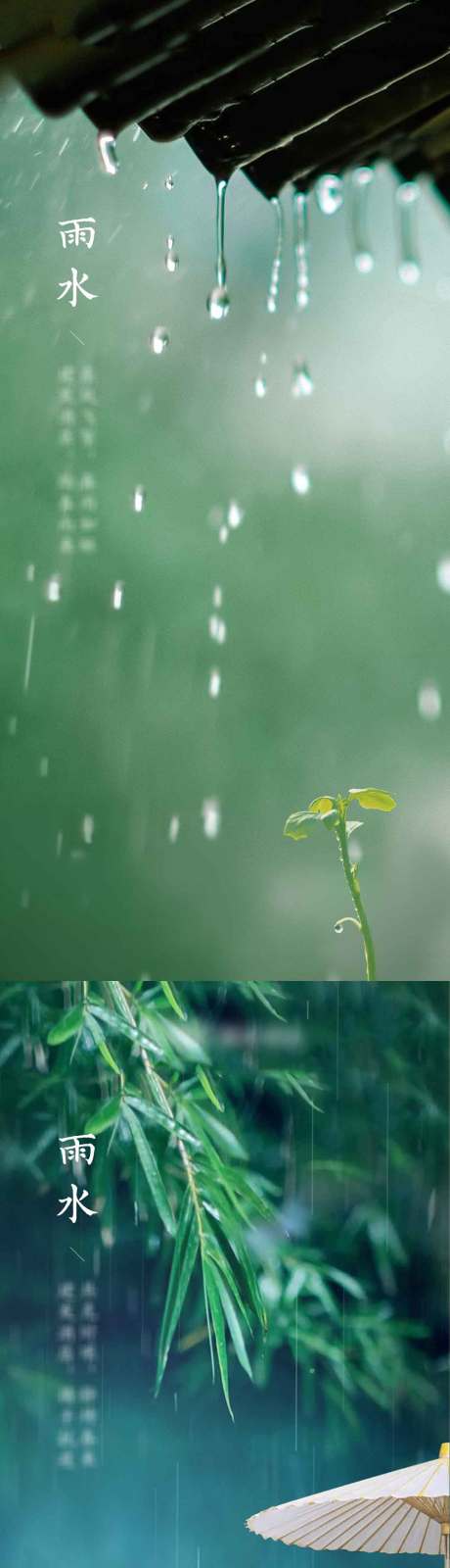 源文件下载【雨水节气海报】编号：66420002588053006