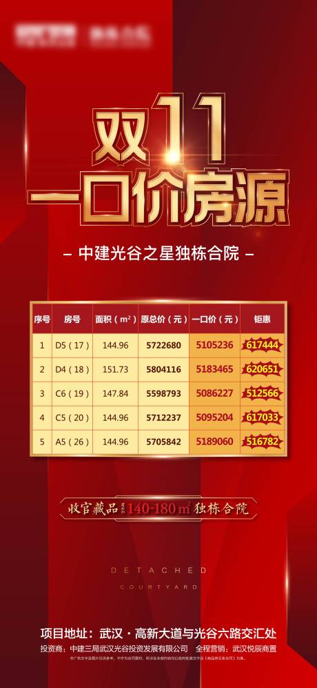 源文件下载【双11一口价房源海报】编号：13230002517982695