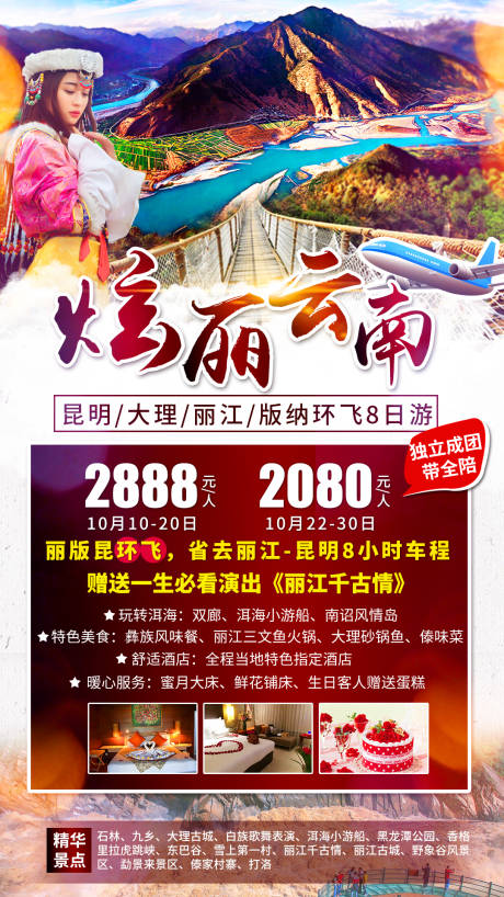 编号：20201125095608316【享设计】源文件下载-炫丽云南旅游海报
