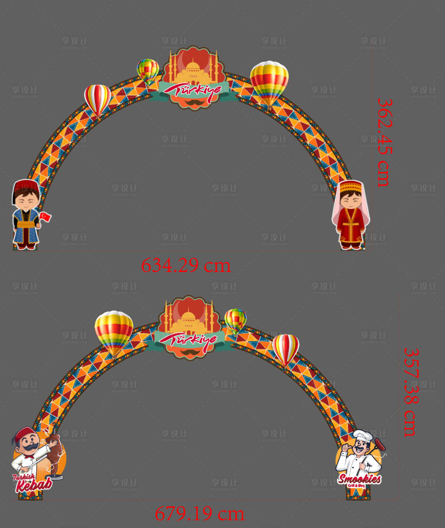 源文件下載【享設計】搜索編號：68430002518846360【土耳其風格桁架拱門門頭】