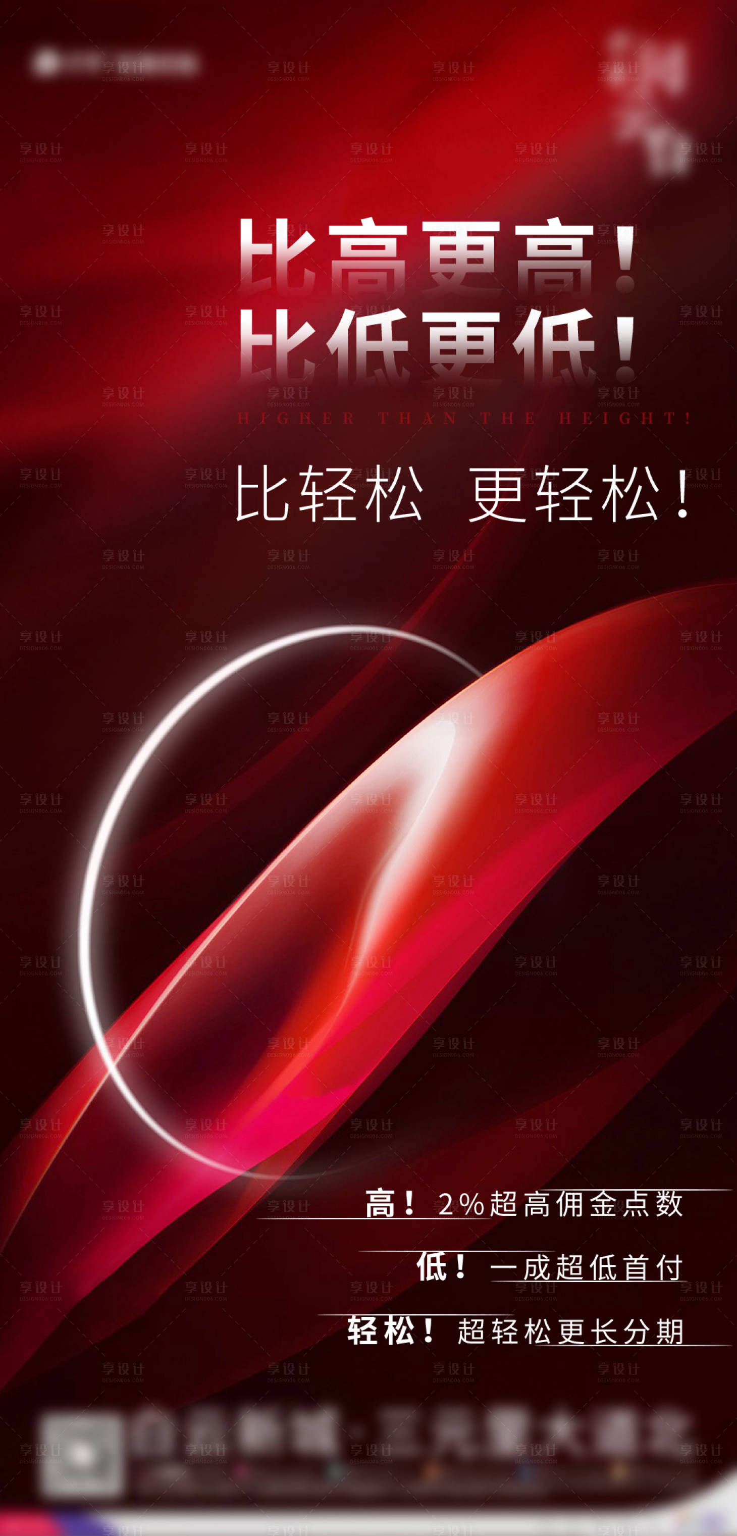 源文件下載【享設計】搜索編號：34130002462078171【地產紅色海報】