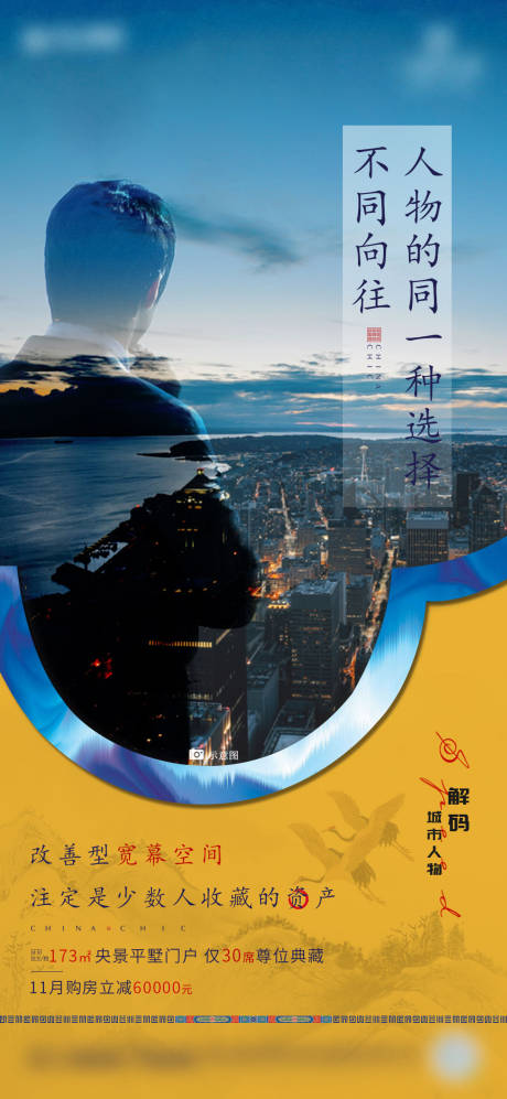 源文件下载【房地产剪影人物海报】编号：53440002637819744