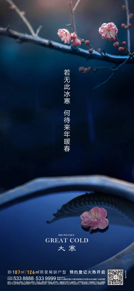 源文件下载【地产大寒节气海报】编号：96060002740939294