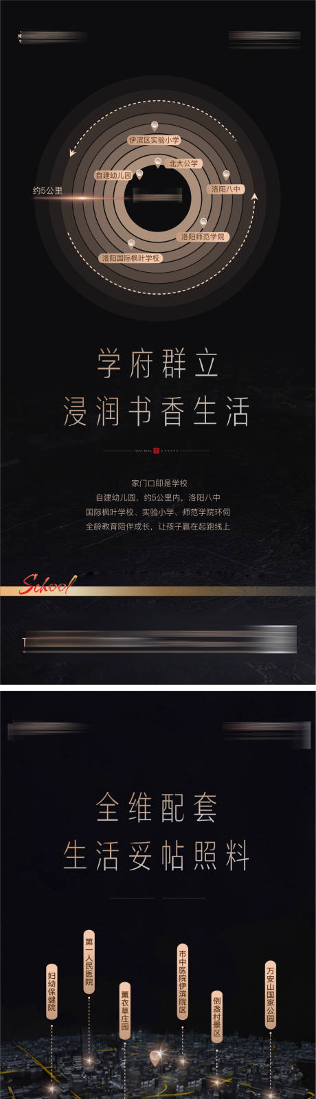 源文件下载【享设计】搜索编号：11150002743275361【黑金质感区位系列海报】