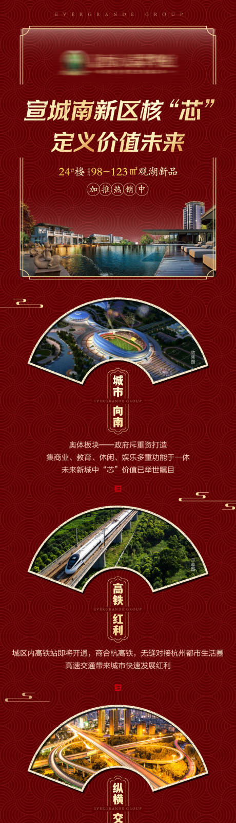 地产加推热销价值点长图
