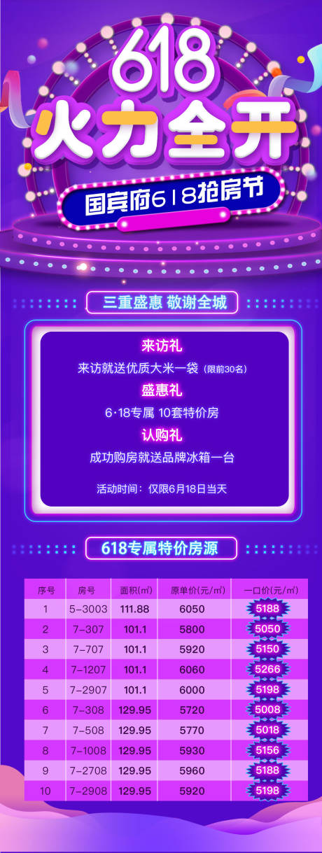 源文件下载【享设计】搜索编号：44730002744631909【地产618促销海报】