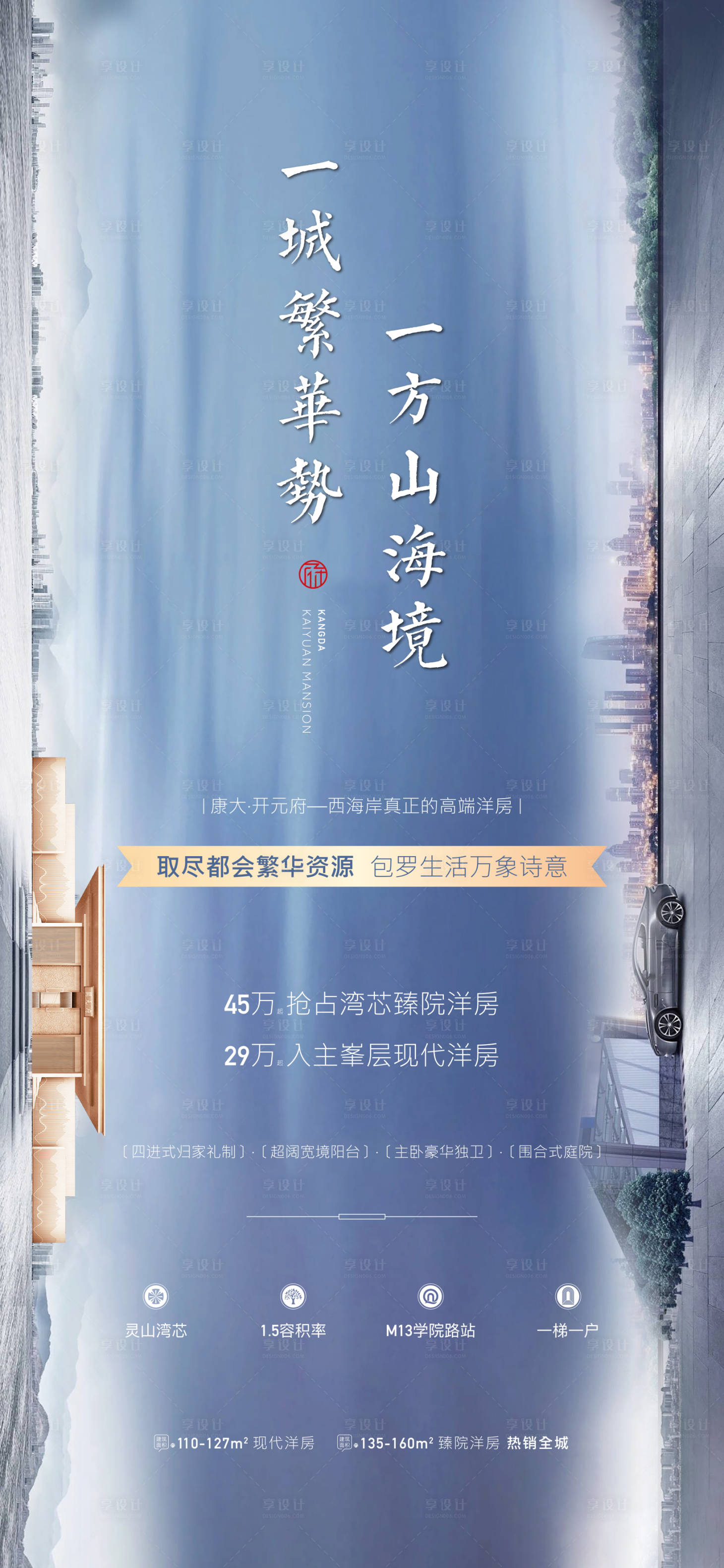 源文件下载【享设计】搜索编号：63350002880202465【地产价值点海报】