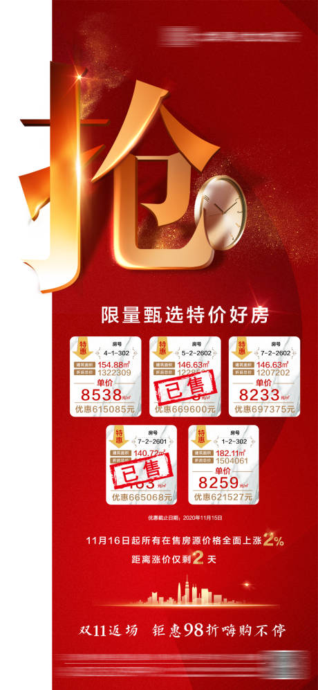 源文件下载【享设计】搜索编号：47470002946616546【红色特价房活动海报】