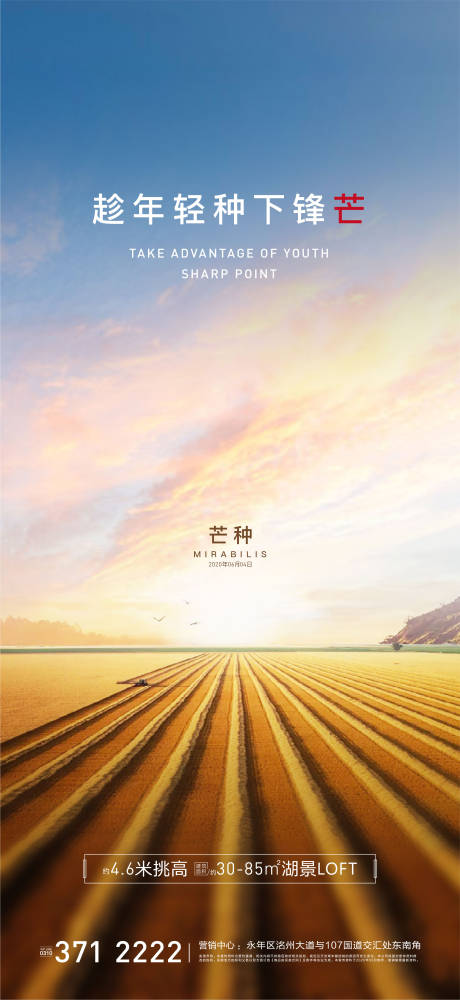 源文件下載【享設計】搜索編號：72960002876379082【房地產芒種微信海報】