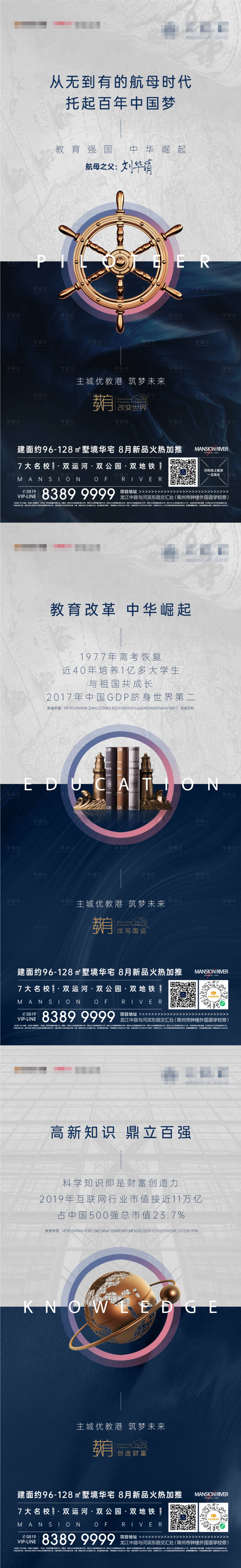 源文件下载【享设计】搜索编号：76280002944264535【地产教育系列海报】