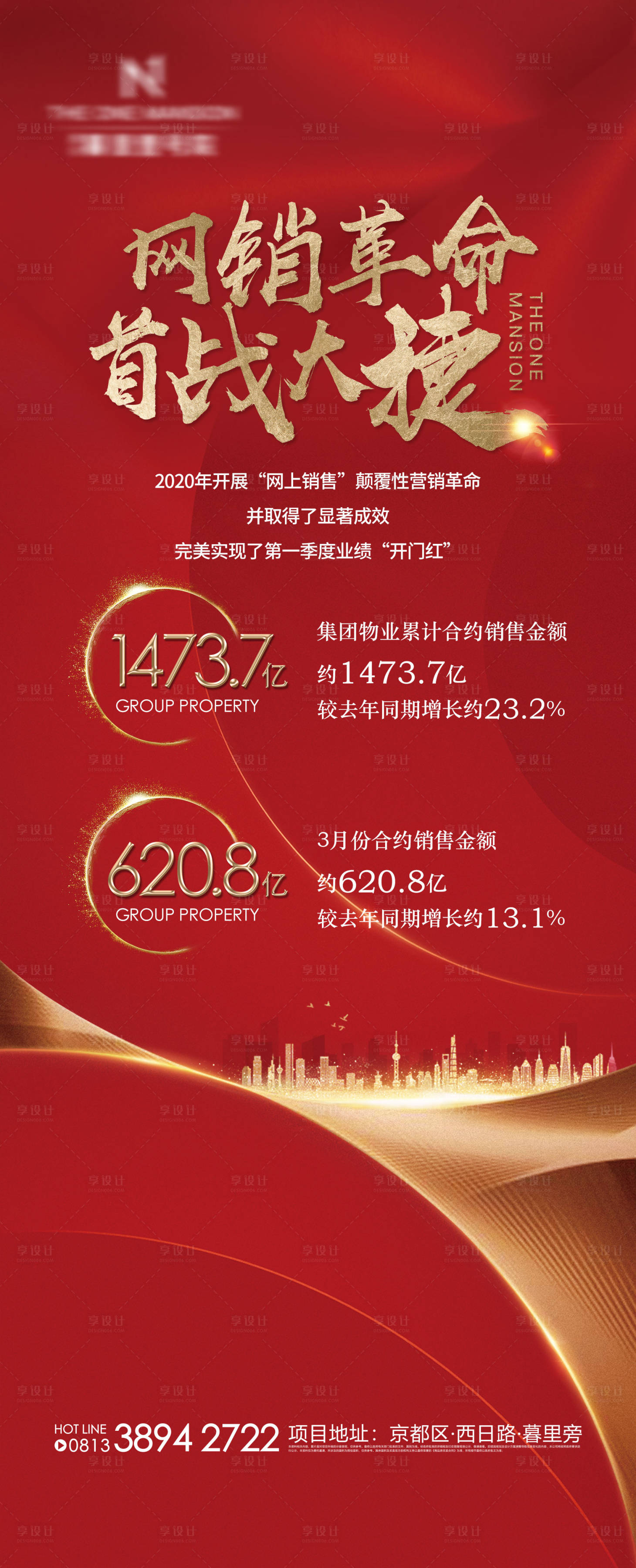 源文件下载【享设计】搜索编号：83030002887679534【地产热销海报】