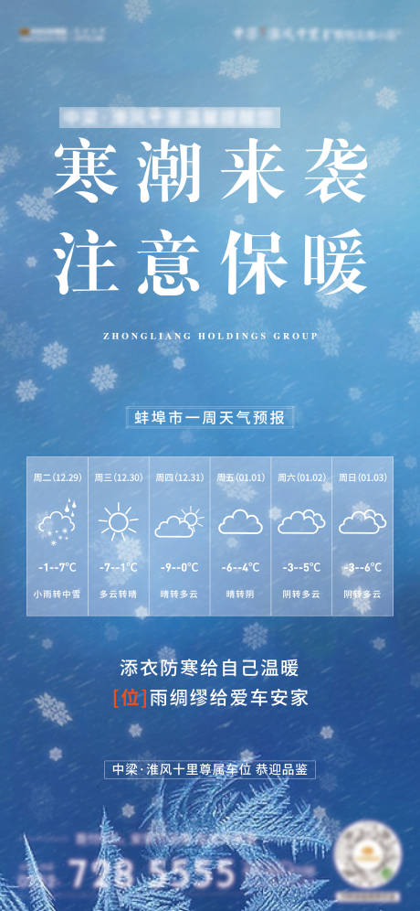 源文件下載【地產車位降溫溫馨提示海報】編號：54830003071392060