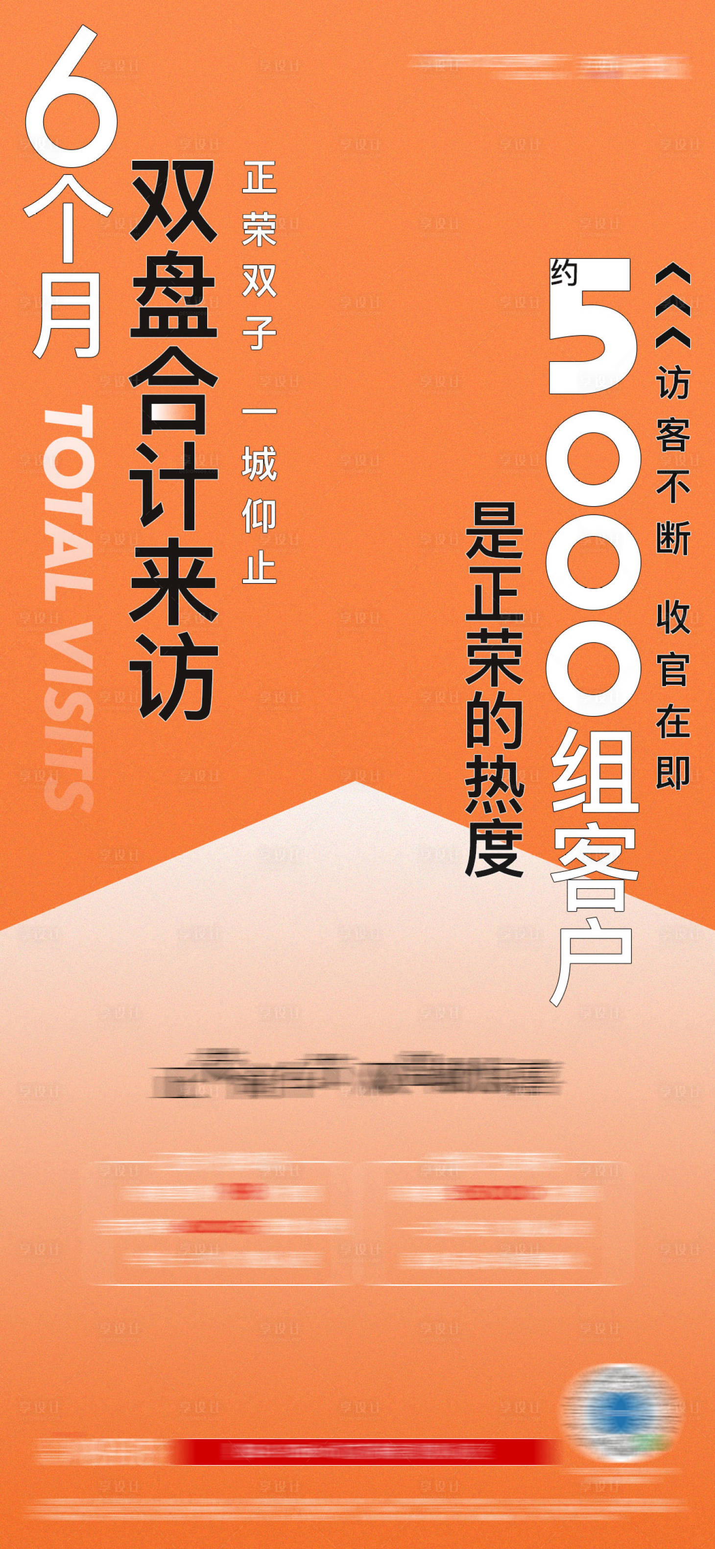 源文件下载【享设计】搜索编号：10610003090129406【地产来访统计海报】