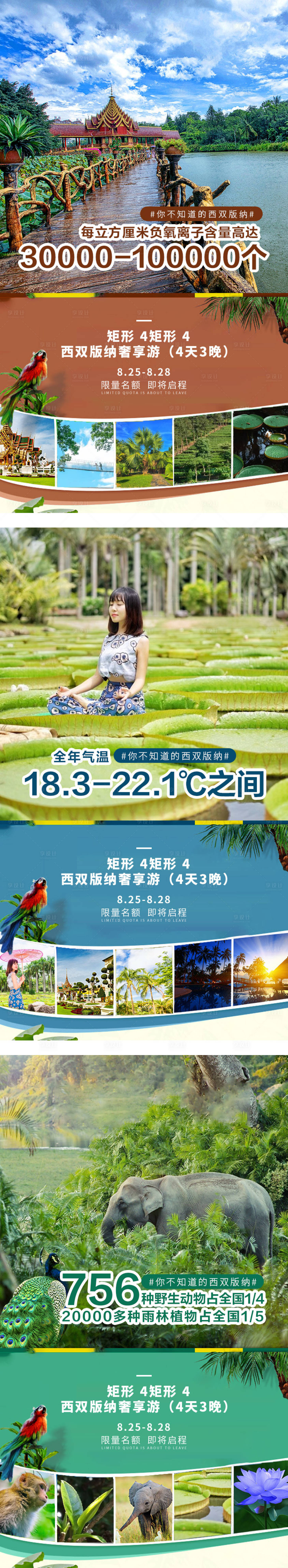 源文件下載【享設計】搜索編號：17640002789071595【西雙版納旅游系列海報】