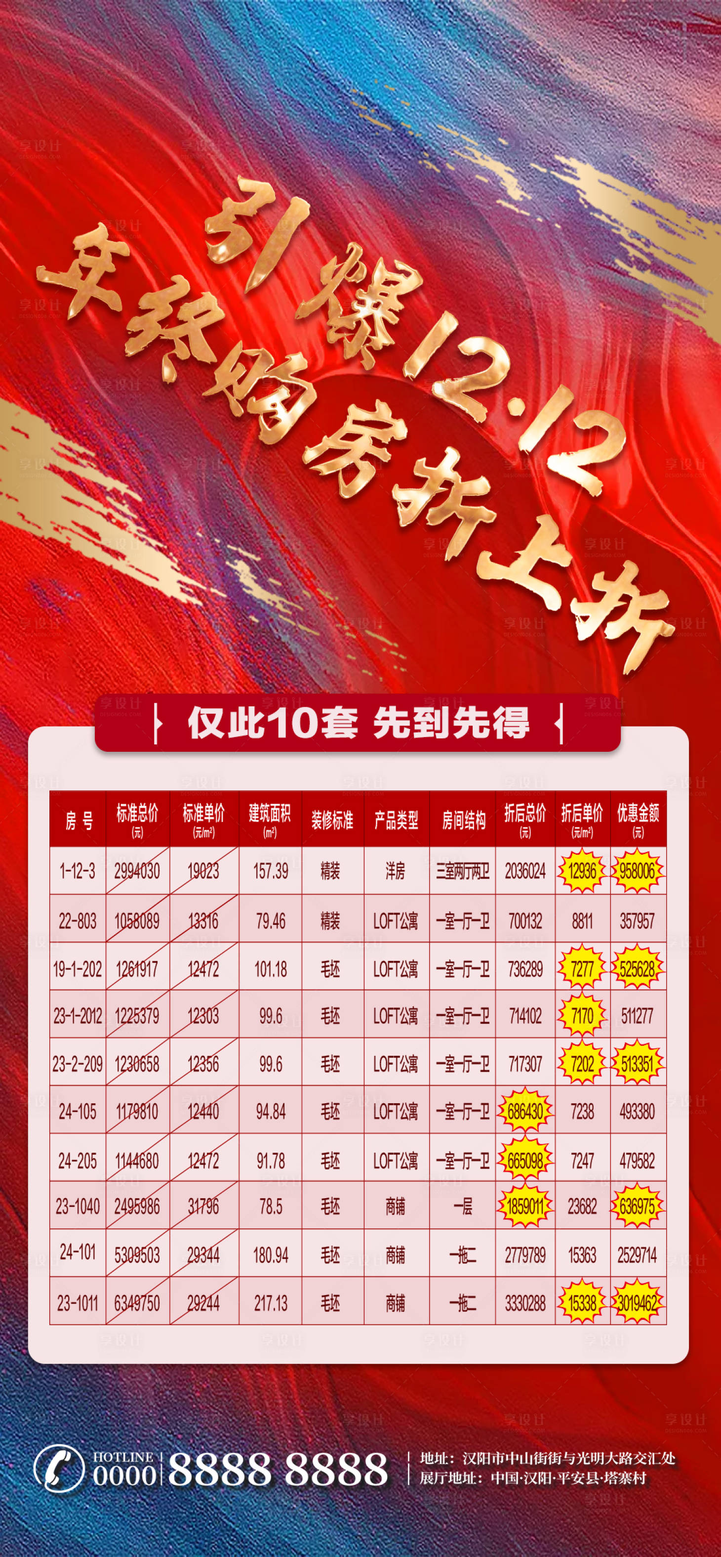 源文件下載【享設計】搜索編號：57760002877367661【引爆雙十二特價房海報】