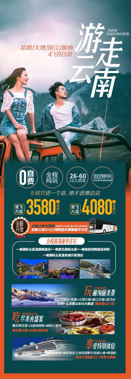 源文件下載【游走云南旅游海報長圖】編號：95960002764229749