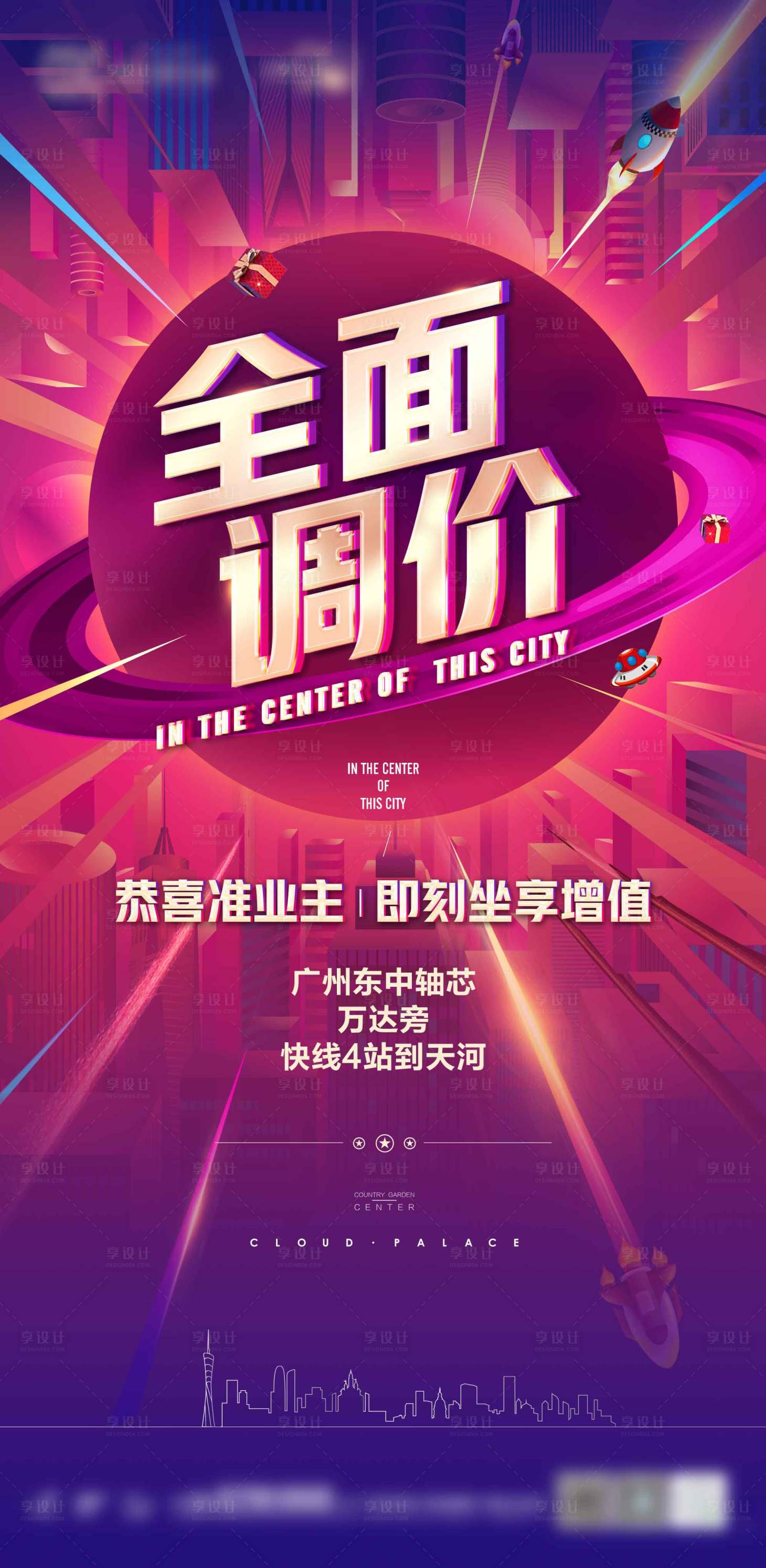 源文件下载【享设计】搜索编号：81360002913707261【房地产全面调价海报】