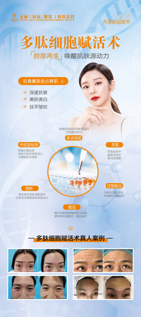 源文件下載【享設計】搜索編號：22220002835314210【細胞血清美膚展架易拉寶】