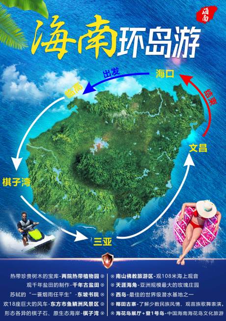 源文件下载【海南环岛游海报】编号：80090002795057782
