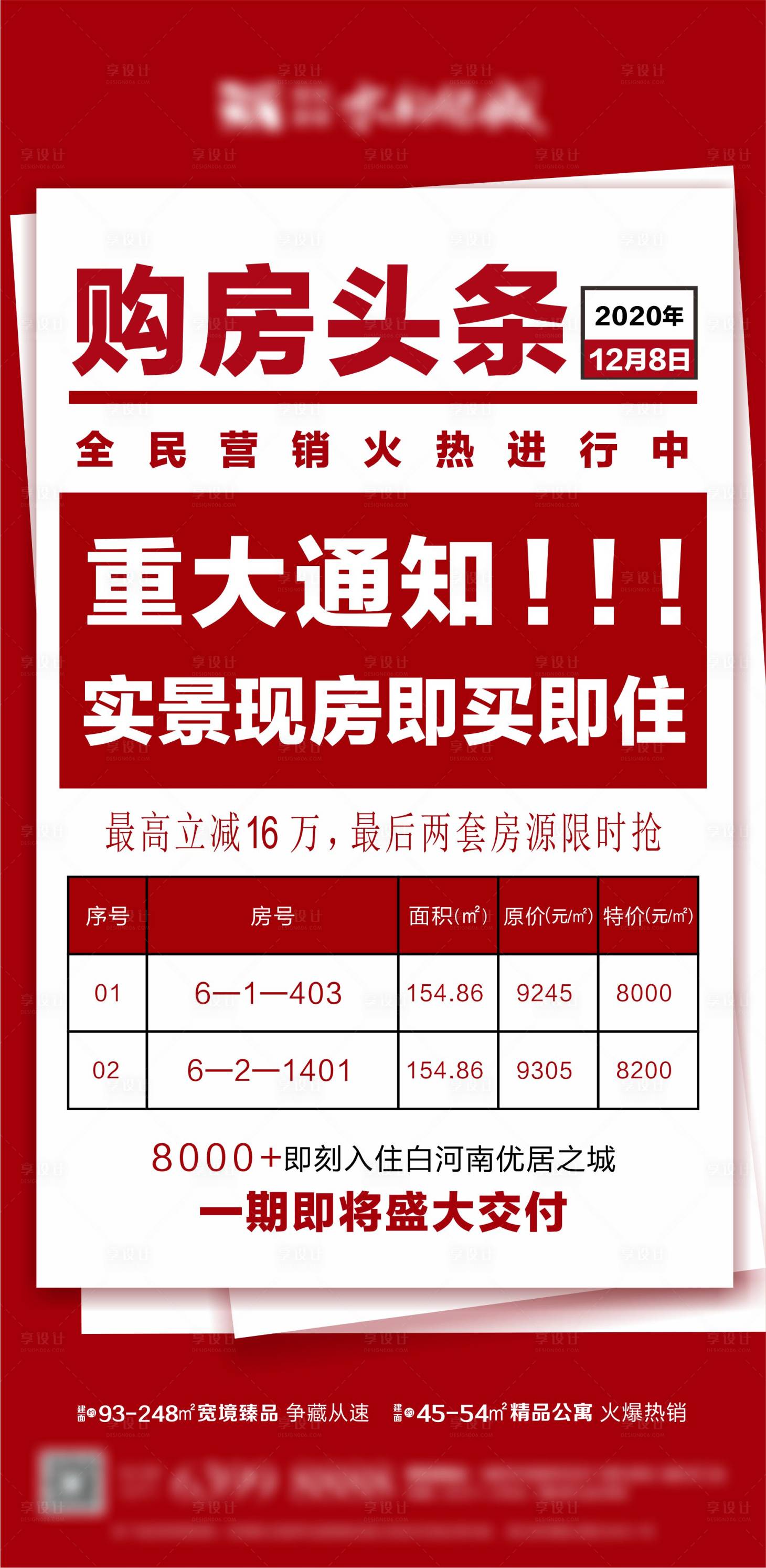 源文件下載【享設計】搜索編號：72020003077253941【購房頭條海報】