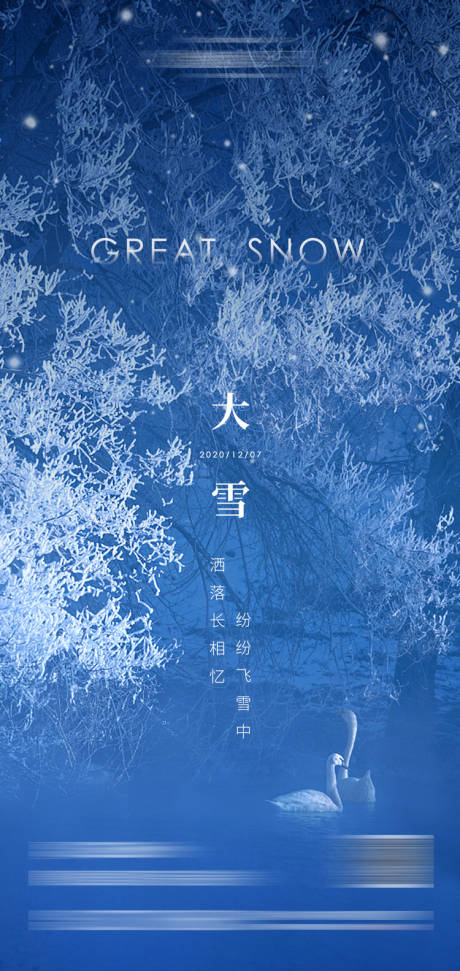 源文件下载【大雪节气微信海报】编号：24970002792569319