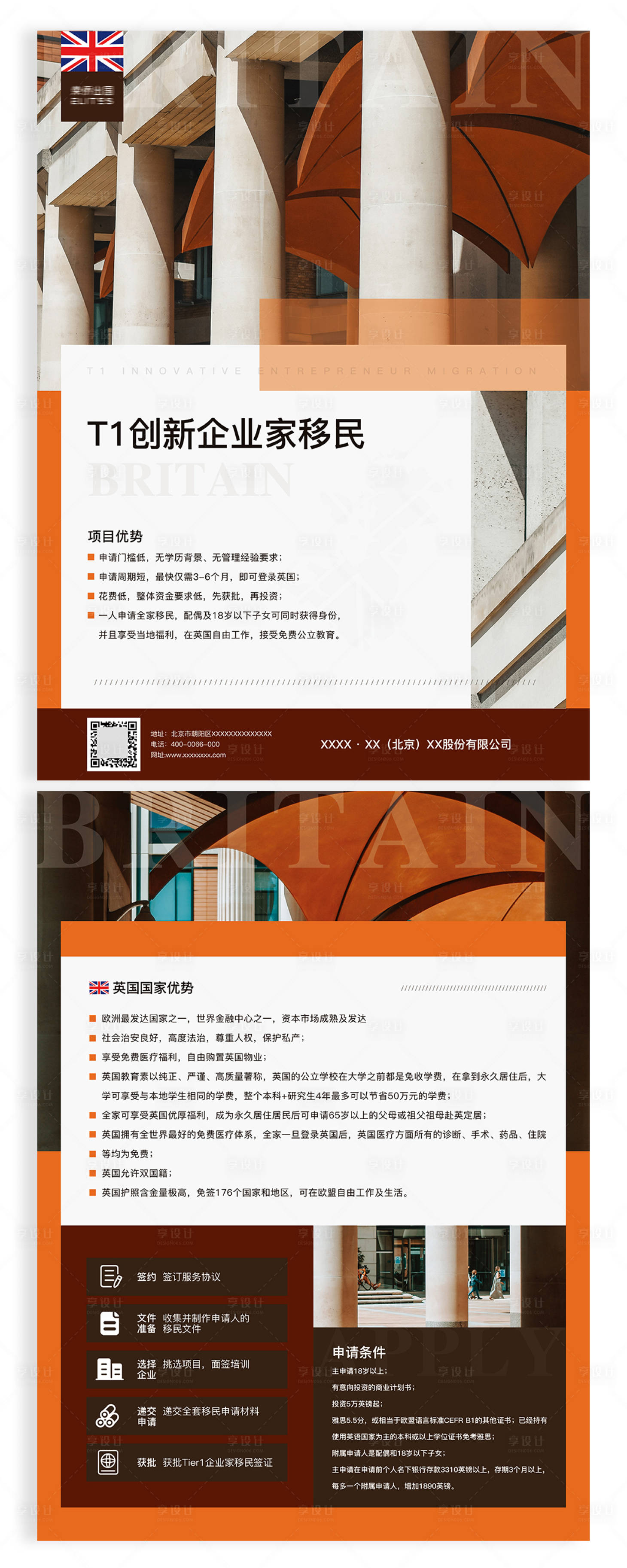 源文件下载【出国移民DM宣传单页】编号：68040002824145213
