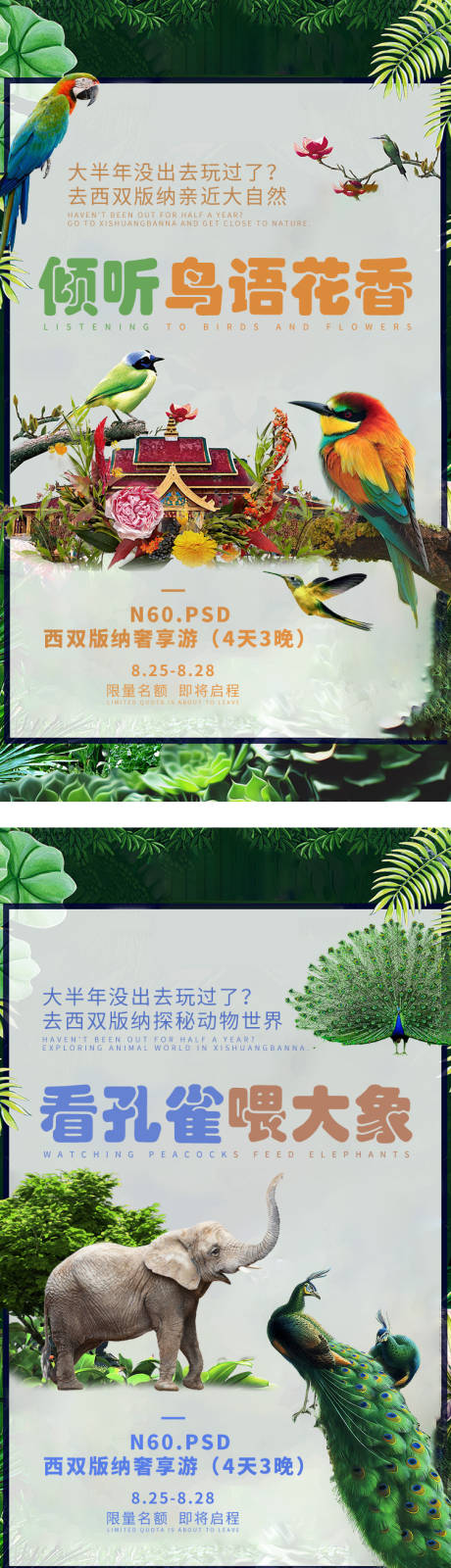 源文件下载【西双版纳旅游海报】编号：92100002791359563