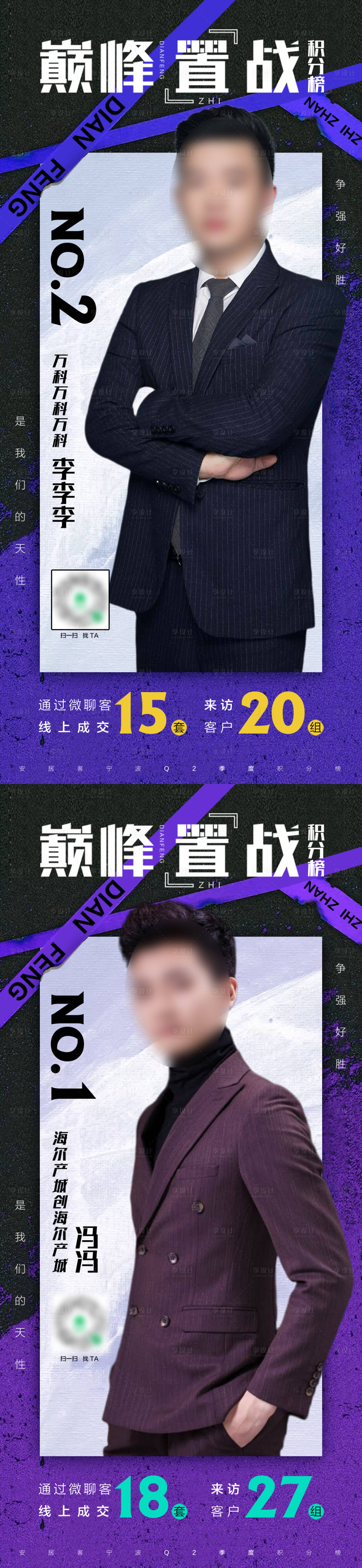 源文件下载【享设计】搜索编号：29360002985463300【巅峰积分榜个人海报】
