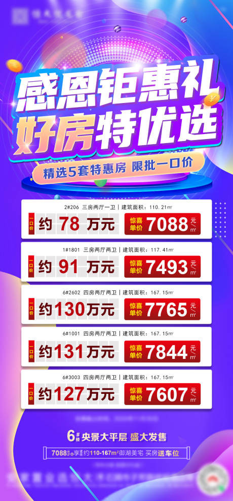 源文件下载【地产特价房房源海报】编号：33970002795477519