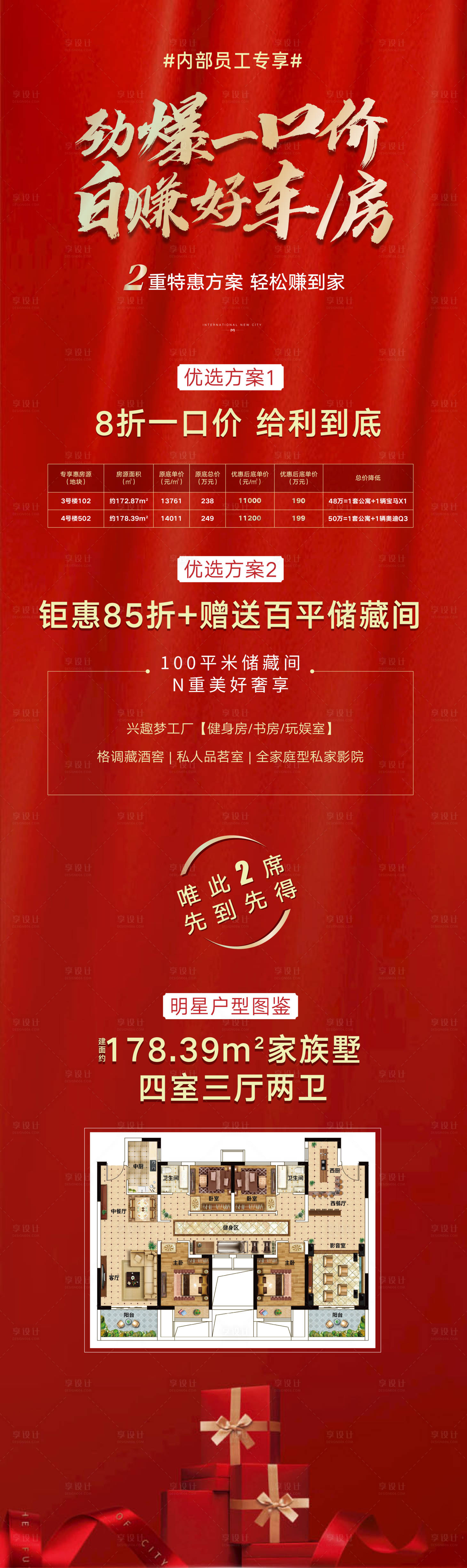 源文件下载【红色优惠长图海报】编号：62010003053768435