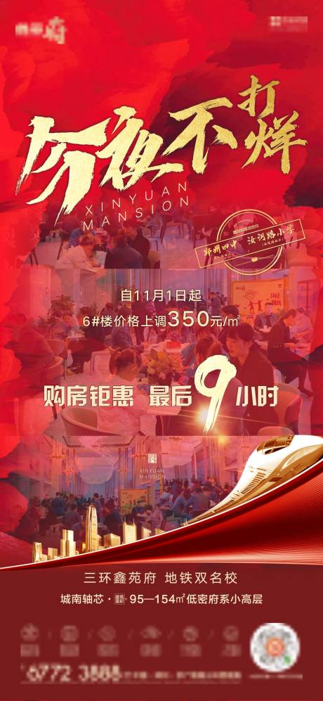 源文件下载【地产今夜不打烊海报】编号：20201216110721421