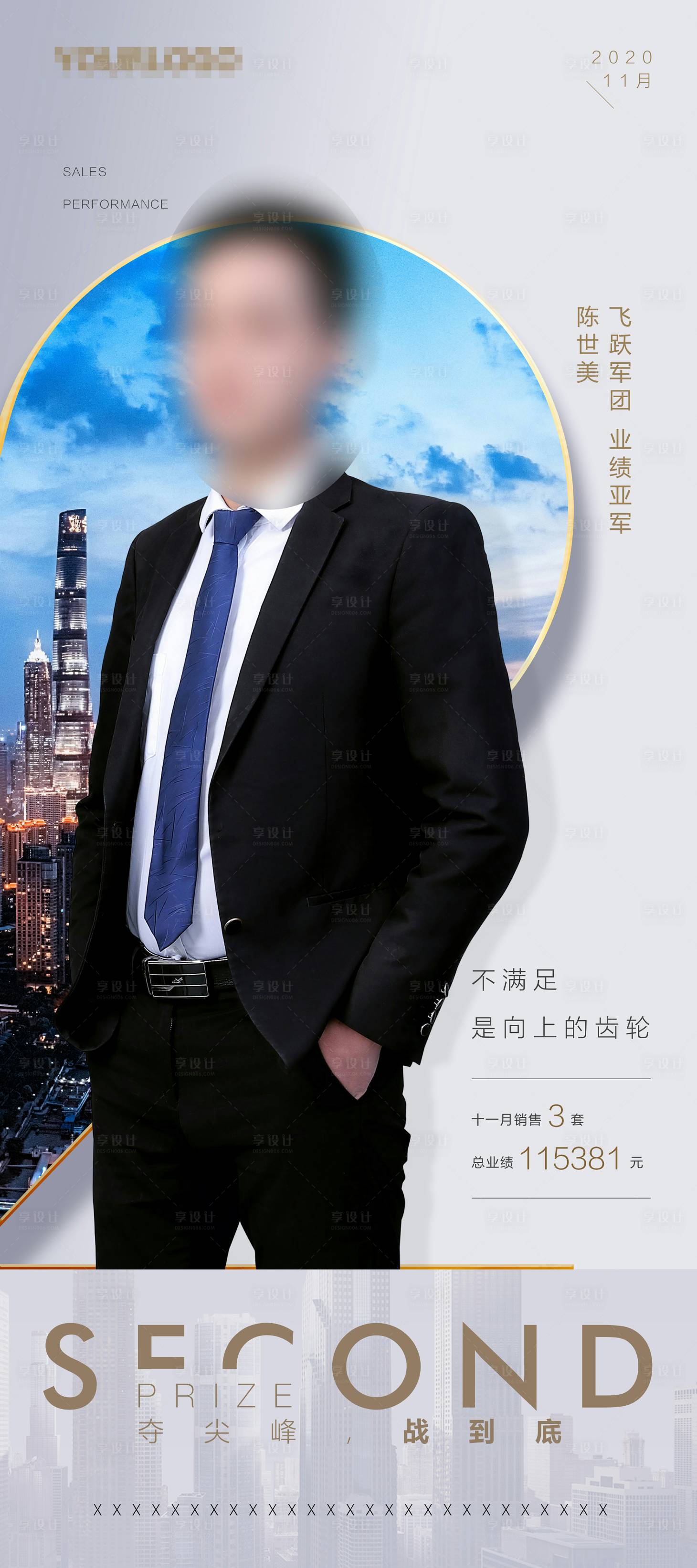 源文件下载【享设计】搜索编号：45110002781205098【业绩排行人物海报】