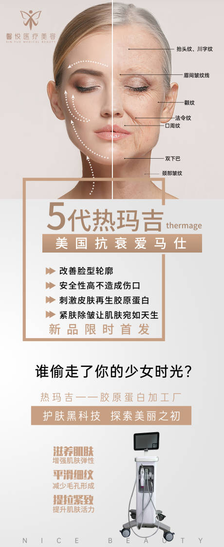 源文件下载【享设计】搜索编号：92700002996578307【五代热玛吉医美海报】