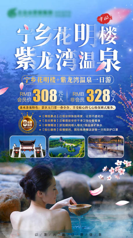 源文件下载【温泉旅游海报】编号：72260002968342817