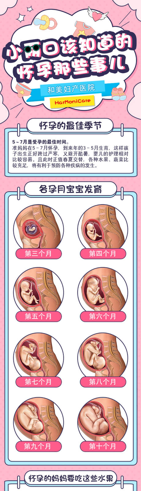怀孕小常识微信长图妇产医院-源文件【享设计】