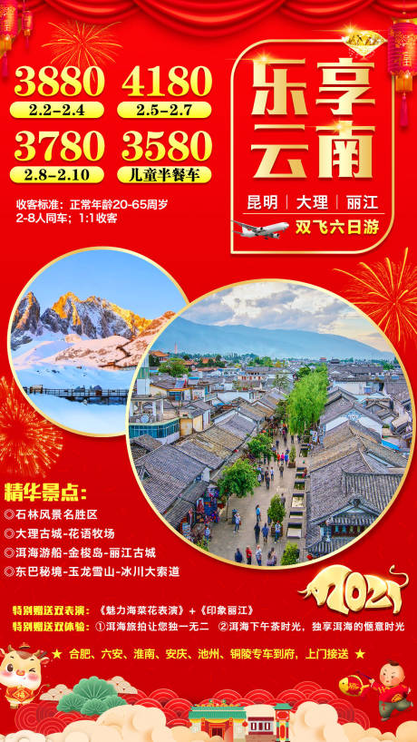 编号：20201230153941395【享设计】源文件下载-云南新年旅游海报