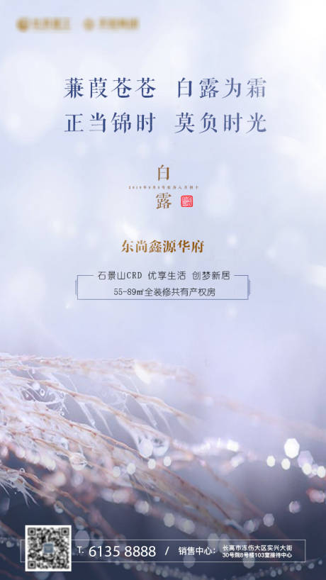 源文件下载【地产白露节气海报】编号：99700002757622298