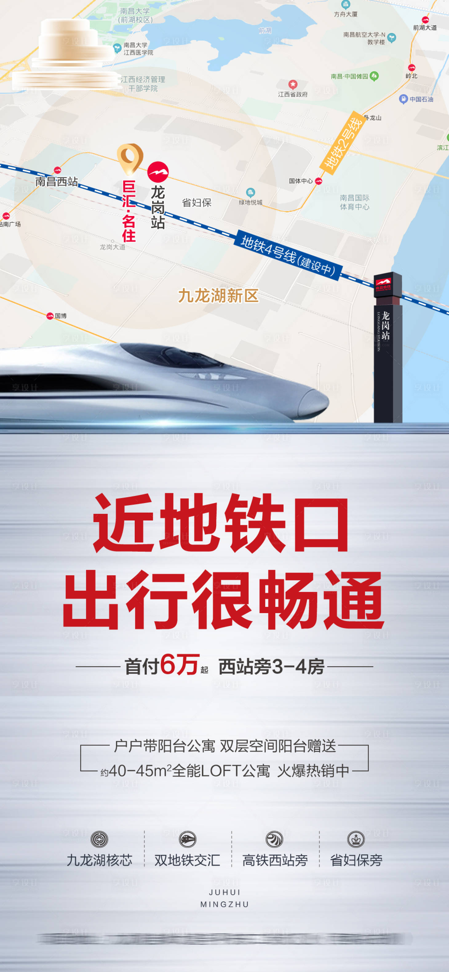 源文件下載【享設計】搜索編號：63250002902851002【地鐵區位價值點海報】