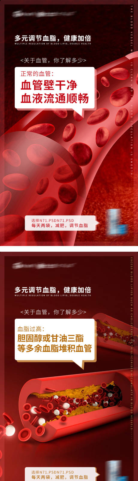 编号：20201208205208413【享设计】源文件下载-血脂血管系列海报