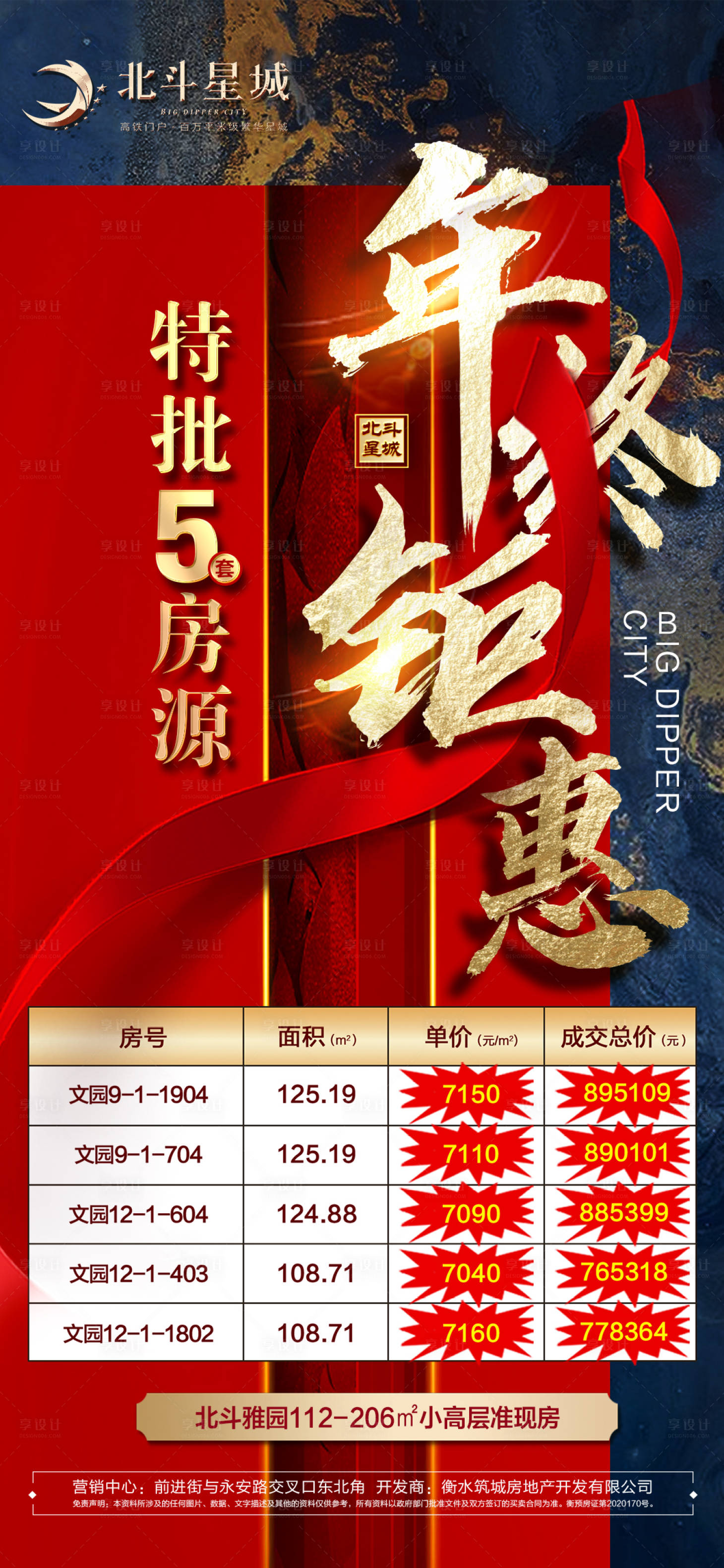 源文件下载【享设计】搜索编号：93590002966801627【地产年终钜惠特价房海报】