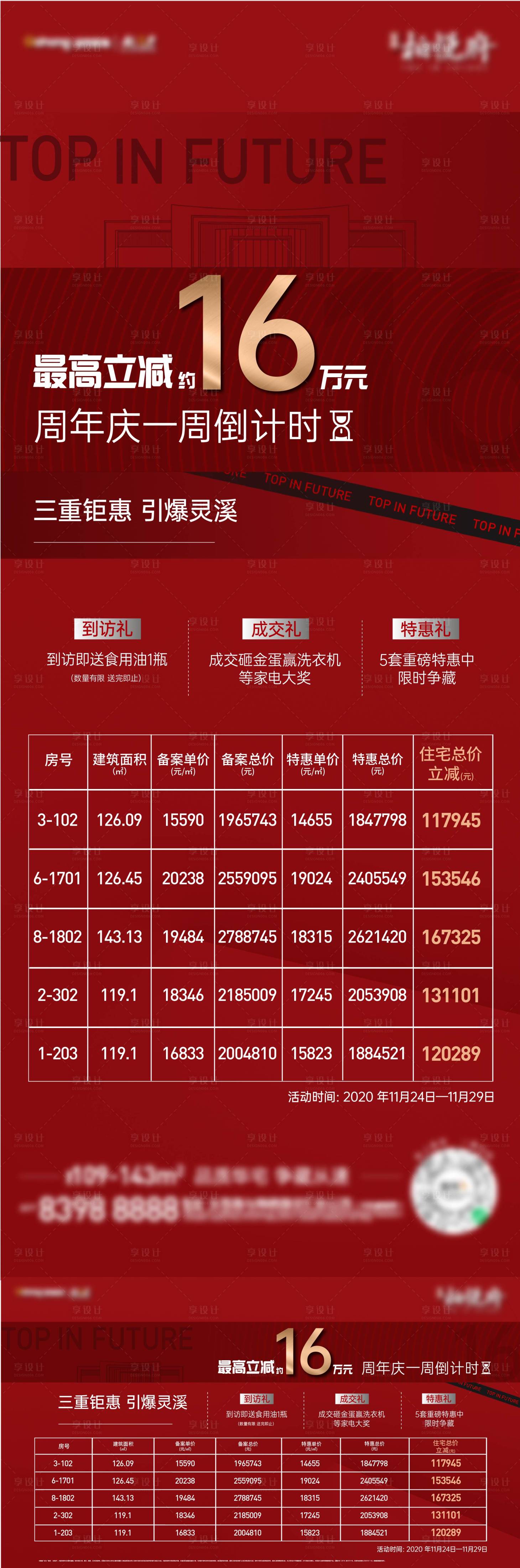 源文件下载【地产周年庆特价房优惠长图海报】编号：73780002872891604