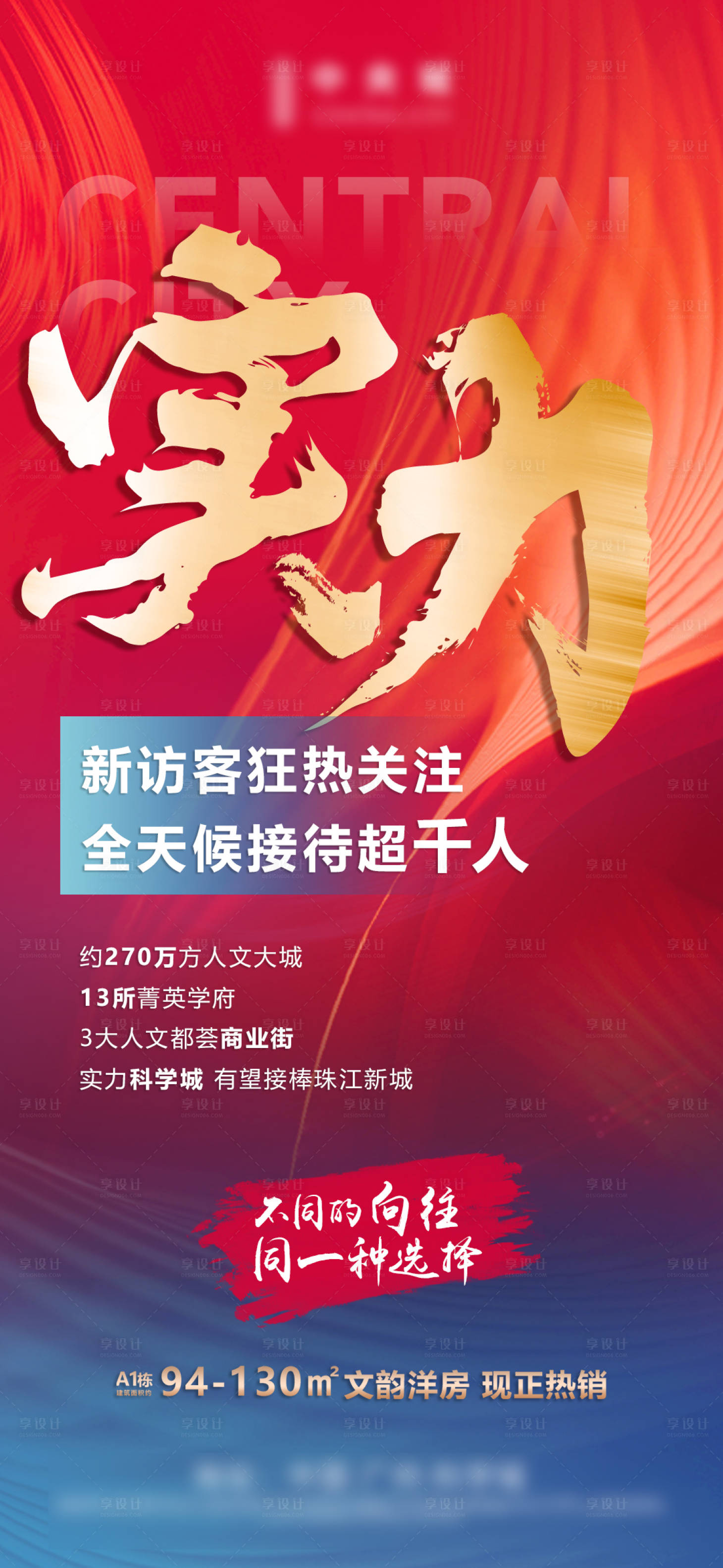 源文件下載【享設計】搜索編號：22160002973774418【地產熱銷實力海報】