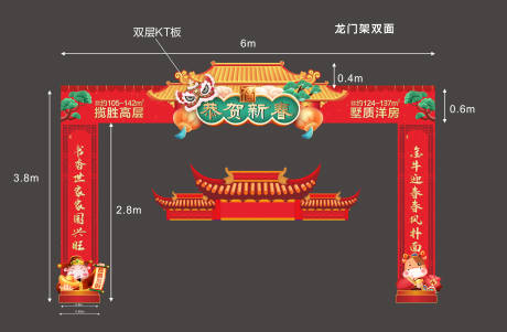 源文件下载【地产新年龙门架】编号：31560003087281309