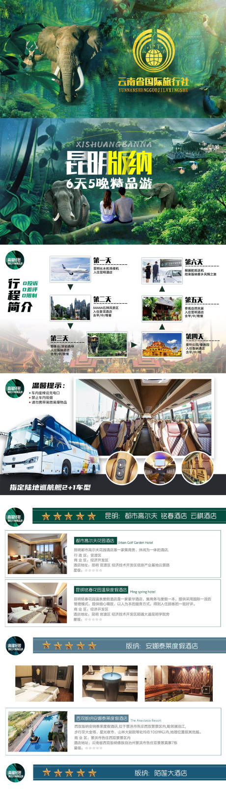 源文件下载【云南西双版纳旅游海报PPT】编号：92390002773448170