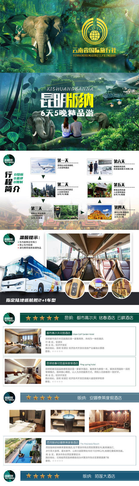 云南西双版纳旅游海报PPT-源文件【享设计】