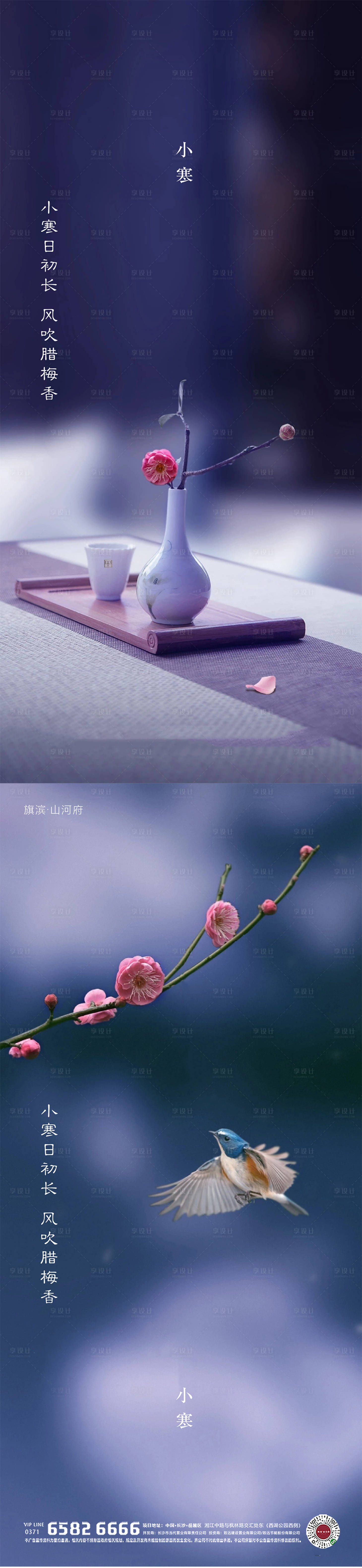 源文件下载【地产小寒节气系列海报】编号：21500002851709946