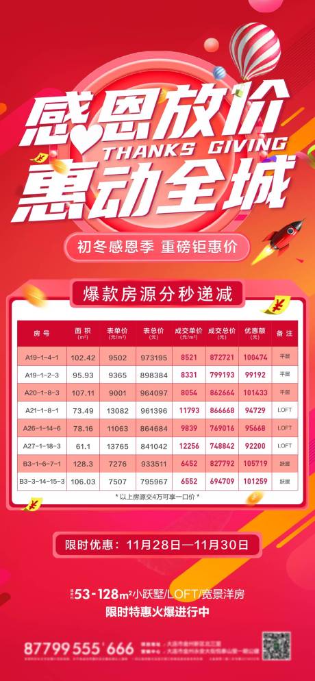 源文件下載【房地產特價房房源海報】編號：95950002746917768